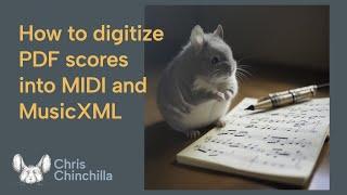 How to digitizePDF scores into MIDI and MusicXML