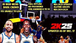 NBA 2K25 ANDROID DENNIS SCHRODER AND STEPH CURRY DUO GAMEPLAY V98 UPDATED JD MOD MENU DARK CROWD