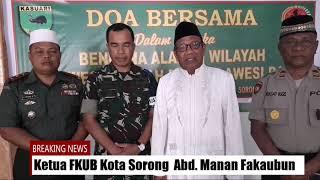 Korem 171/PVT GELAR ACARA DOA BERSAMA DALAM RANGKA BENCANA ALAM DI SULAWESI TENGAH DAN SULBAR