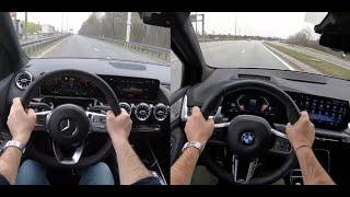 2022 Mercedes B Class vs 2022 BMW 2 Active Tourer | Test Drive POV #car #pov #testdrive