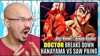 Doctor REACTS to Hanayama vs Saw Paing FIGHT Injuries | Baki Hanma vs Kengan ashura Anime