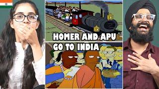 Controversial!! Indians REACT to The Simpsons: HOMER AND APU GO TO INDIA!!