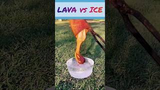 Molten Lava Vs Ice Cube #lavaexperiment