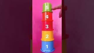 Count and stack Colors! #sensorylearning #kids #sensoryplay #toys #toddlers #play #colors #counting