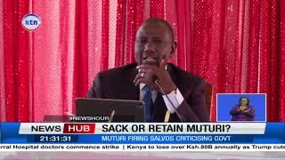 President Ruto reluctant whether to sack CS Muturi over outburst on abductions