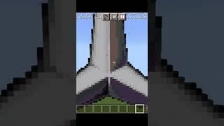 I Made A Mercedes Logo Minecraft Giant Pixel Art !! #viral #shorts #minecraft