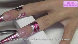 Tutorial - Ricostruzione con cartina/nail forum Crystal Nails e fiore strisciato || Madda.fashion