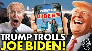 Trump Spent Weekend Posting These Hysterical Memes Trolling Biden Over Debate | Joe Hides in SHAME 