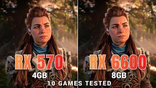 AMD RX 570 vs RX 6600 10 Games Test | Worth Upgrading?