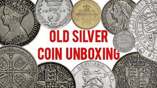 Old Silver Coin Unboxing - Antique Shop Treasures!