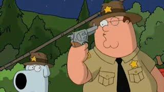 Family Guy raccoon jumps out of gun