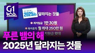 [G1 뉴스쇼] 2025년 달라지는 것들 / 브리핑 / G1방송 20240102