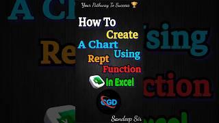 How to create a Chart using rept function in excel tips and tricks  #exceltips #tutorial