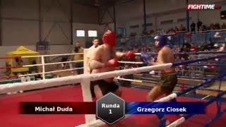 Mistrzostwa Polski Muay Thai - walka Michał Duda vs Grzegorz Ciosek