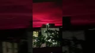 Red cloud ️️ amazing weather #viralvideo