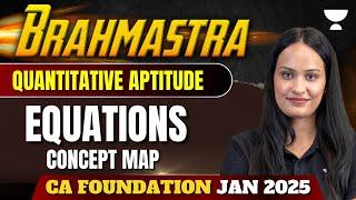 Concept Map | Equations | CA Foundation Jan 25 | Shivani Sharma | Unacademy CA