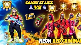 1 VS 4 CUSTOM ROOM CANDYFF IS LIVE #TRENDING #VIRAL #YOUTUBE #LIVE #FF#GAMING