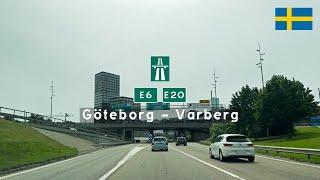 Driving in Sweden: Motorväger E6 & E20 from Göteborg to Varberg