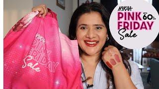 Nykaa Pink Friday Sale Goodie bag Reveal and swatch video |Drsmileup|