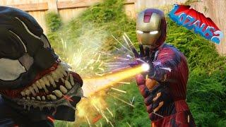 IRONMAN VS VENOM with Spiderman & Deadpool Part 7