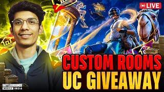 BGMI LIVE CUSTOM ROOM | RP AND UC GIVEAWAY EVERY MATCH | ERANGLE CUSTOM ROOM 360 UC PRIZE POOL