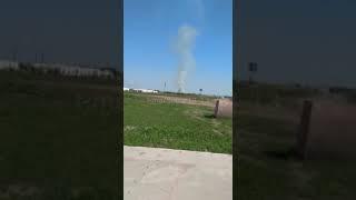 Ефектна детонація складу боєприпасів 56 десантно-штурмового полку ЗС РФ на аеродромі Чорнобаївка