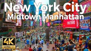 New York City Walking Tour Part 1 - Midtown Manhattan (4k Ultra HD 60fps) – With Captions