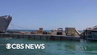 U.S. military allows reporters on floating Gaza pier