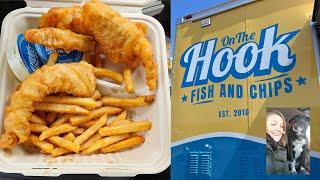 On the Hook fish and Chips.  Est. 2016