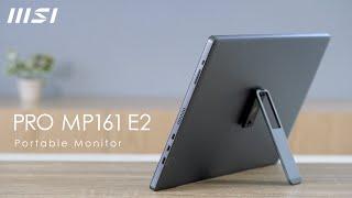 PRO MP161 E2 Portable Monitor – Take it Anywhere, Set up in Seconds | MSI