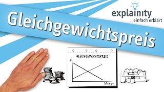 Gleichgewichtspreis einfach erklärt (explainity® Erklärvideo)