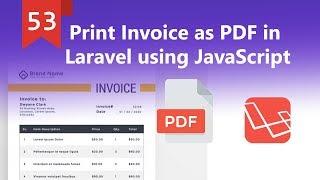 Print Invoice as PDF in Laravel using JavaScript