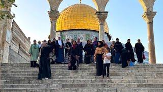 Courtyard of Al AQSA Mosque  ||Zuhar  Adhan