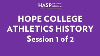 In Pursuit of Excellence: Hope College Athletics from its Founding to the Present