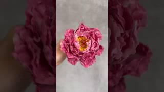 Master the Art of Sugar Peony Crafting with sugar paste  #ekatsacademy  #sugarflowers