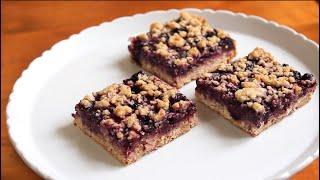 Blueberry Crumble Bars | Simple Breakfast Recipe