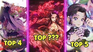 Top 7 Mỹ Nhân Mạnh Nhất Sát Quỷ Đoàn, Shinobu Chỉ Top 5 | kimetsu no Yaiba