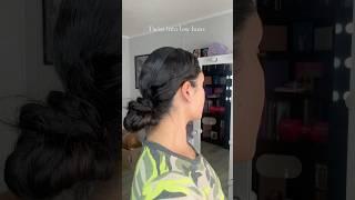 Cute low bun hairstyle #hairstyle #hairtok #hairstyles #updo #bun #lowbun #viral #fyp #makeupvideo