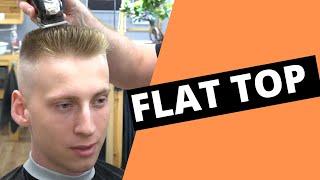 Flat Top Haircut on red head  - Hubert