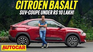 Citroen Basalt - All details on the SUV with a difference | First Look | Autocar India