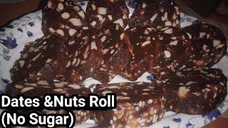 Dates Nuts Roll  - No Sugar Burfi- Ponnu Shanu World