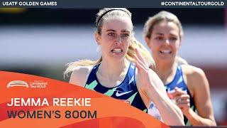 Jemma Reekie beats Laura Muir over 800m with 1:58.27 PB | USATF Golden Games Continental Tour Gold