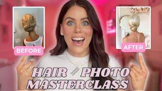 HAIR PHOTOGRAPHY MASTERCLASS(photo editing with Lightroom + lighting set up)