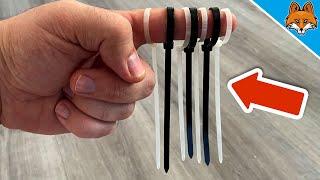 8 Tricks with Cable Ties that EVERYONE should know (GENIUS) 