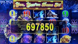 MY BIGGEST HANDPAY TO DATE ON TIMBERWOLF DELUXE #slotman #timberwolfdeluxe #chumashcasino #casino