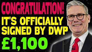 Congratulation! It's Officially Signed By DWP! £1100 Cost of Living Payments For Low-Income Seniors