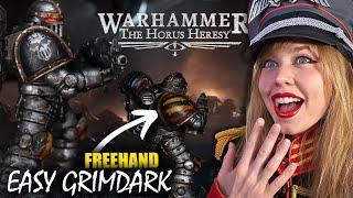 How to Paint Iron Warriors Like the Horus Heresy Trailer - EASY GRIMDARK