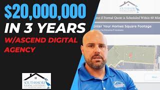 Corey SouthShore Roofing & Exteriors Testimonial Since Working With Ascend Digital Agency