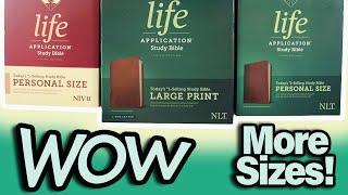 Life Application LARGE PRINT & Personal Size Study Bibles (NLT & NIV) from Tyndale - Review