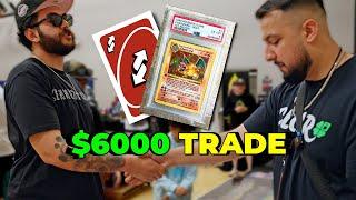 TRADING for a $6000 1st EDITION CHARIZARD  | Card Show Vlog